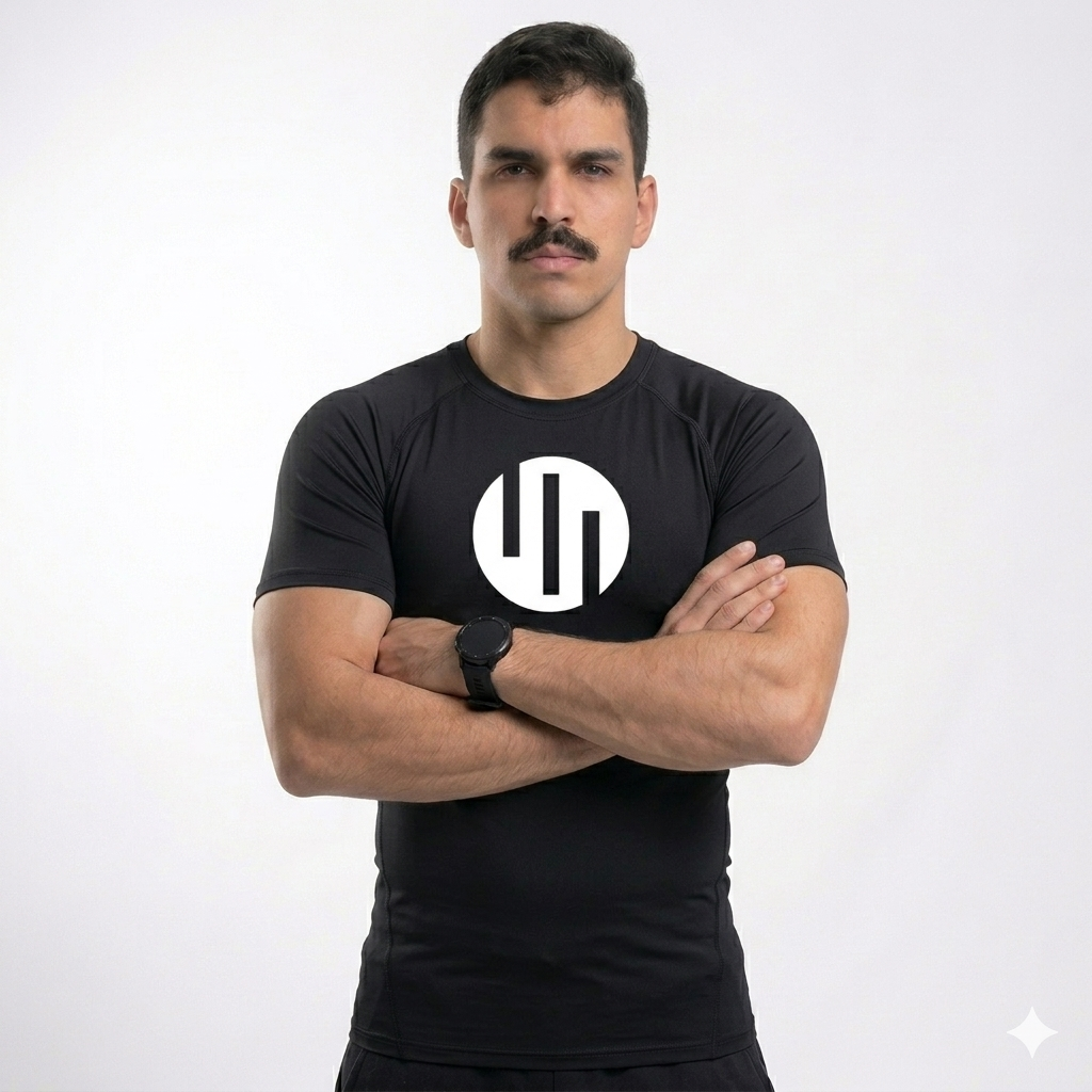 Camisa de Compressão Manga Curta "VILTRUMITE" BLACK